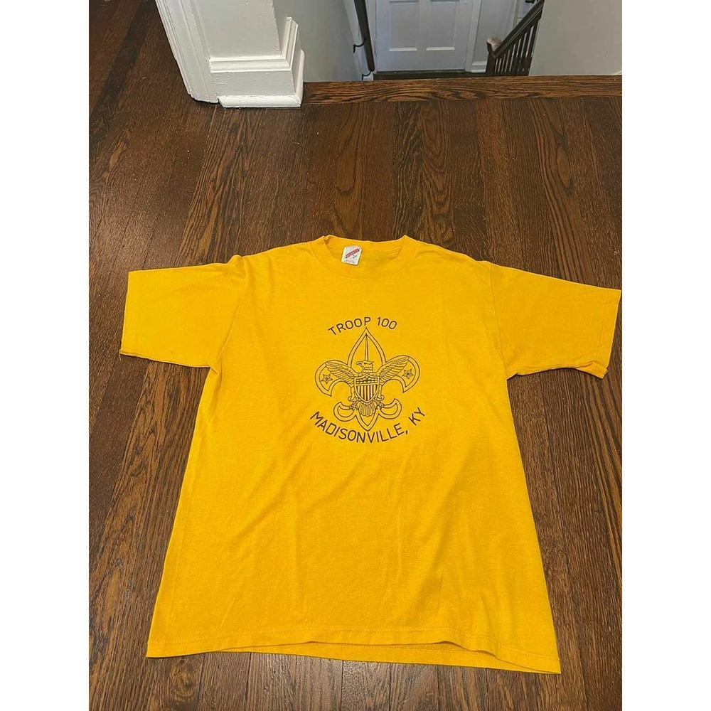 Mens Troop 100 Vintage Boy Scout Shirt size Large